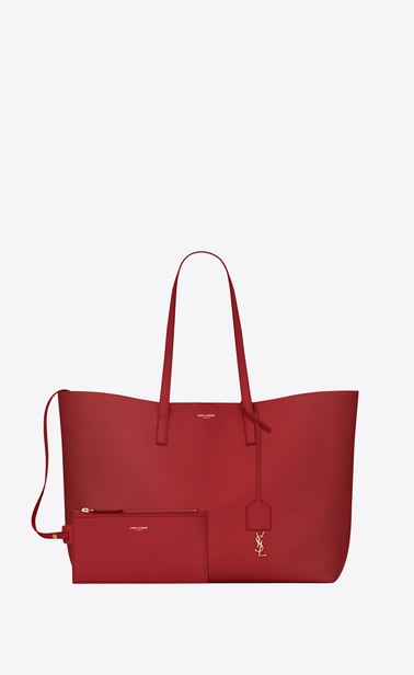 shopping bag saint laurent E/W in supple leather